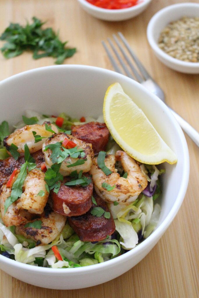 Programs Prawns and Chorizo